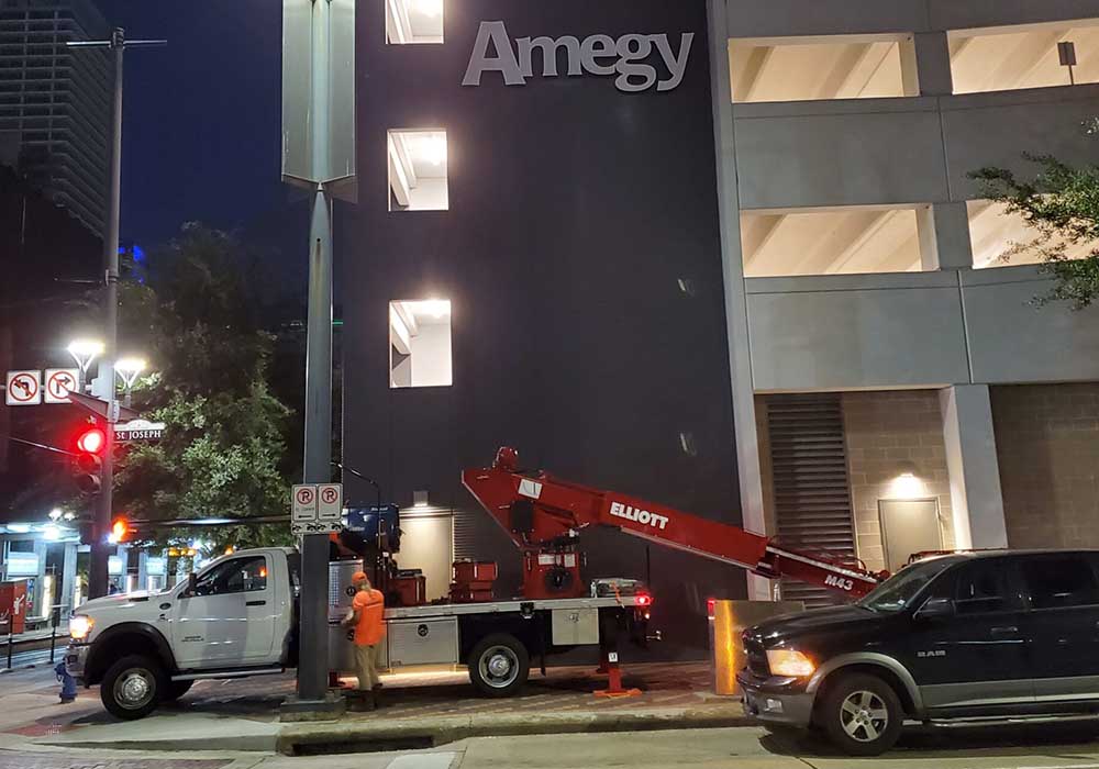 Lighting Maintenance Service Universal Sign and Graphics