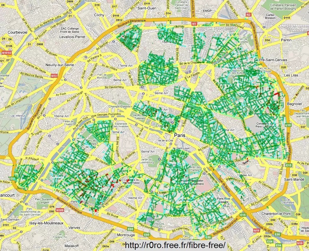 Pain Points À Considérer Pour Votre Voyage À Paris Une nouvelle carte de la fibre optique