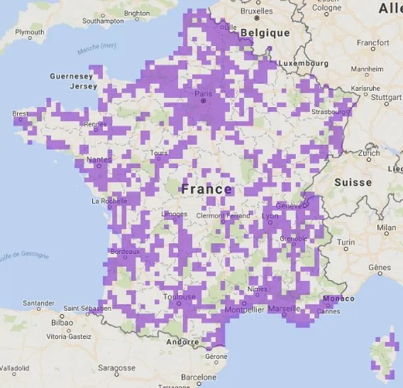 Déploiement 4G Carte Découvrez les cartes Sensorly qui montrent un déploiement très rapide