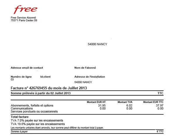 Régler une facture impayée Assistance Free mobile La Réunion