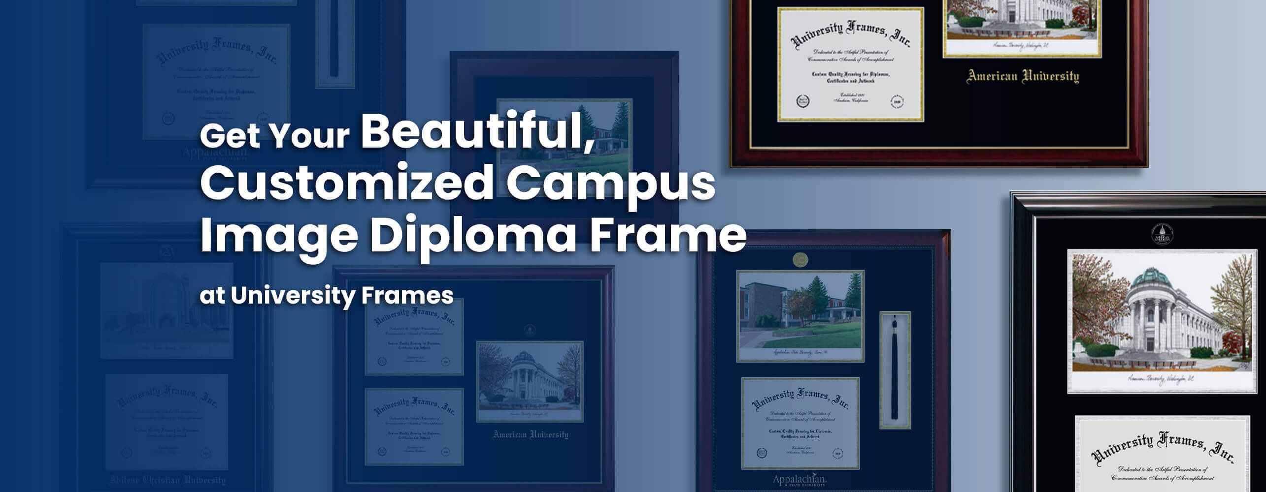 Get Your Beautiful, Customized Campus Image Diploma Frame at University