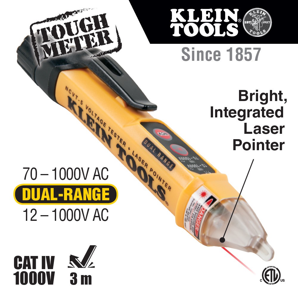 Klein® Tools NCVT5 DualRange NonContact Voltage