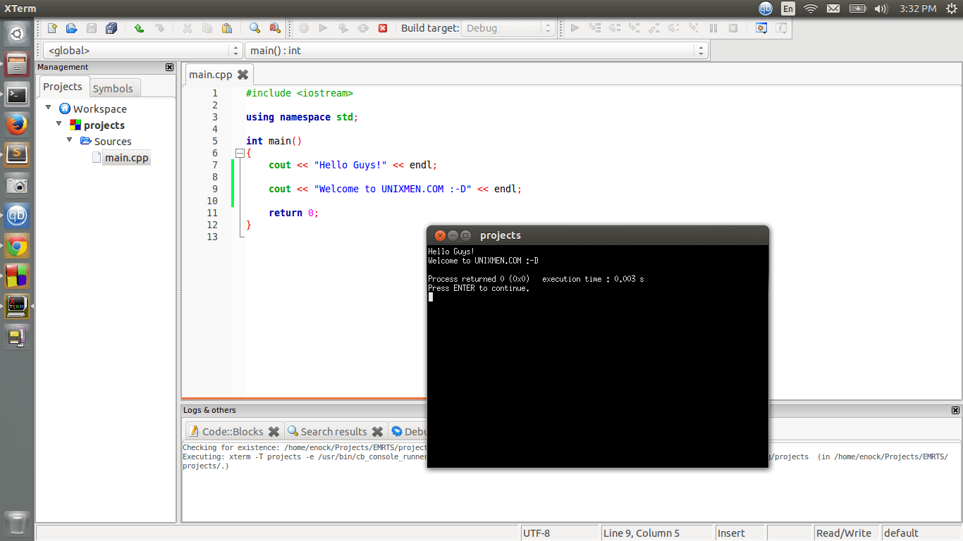 Install CodeBlocks IDE in Ubuntu/ElementaryOS/Debian Unixmen