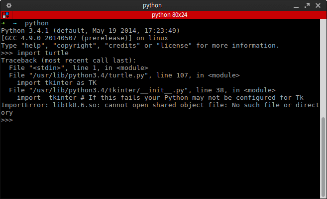 Fix &quot,ImportError No module named _tkinter&quot, In Debian/Ubuntu and
