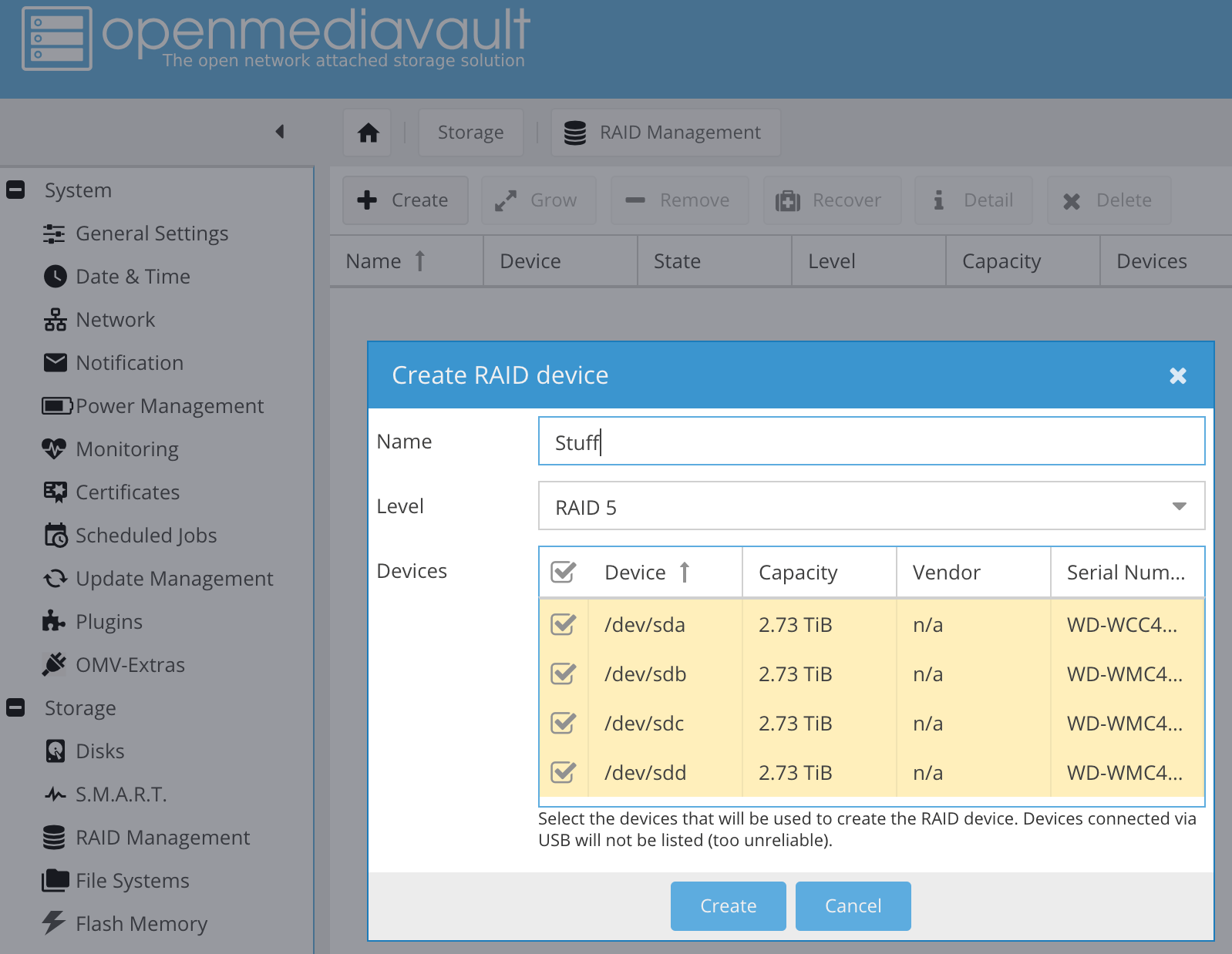 Projects NAS storage with Helios 4