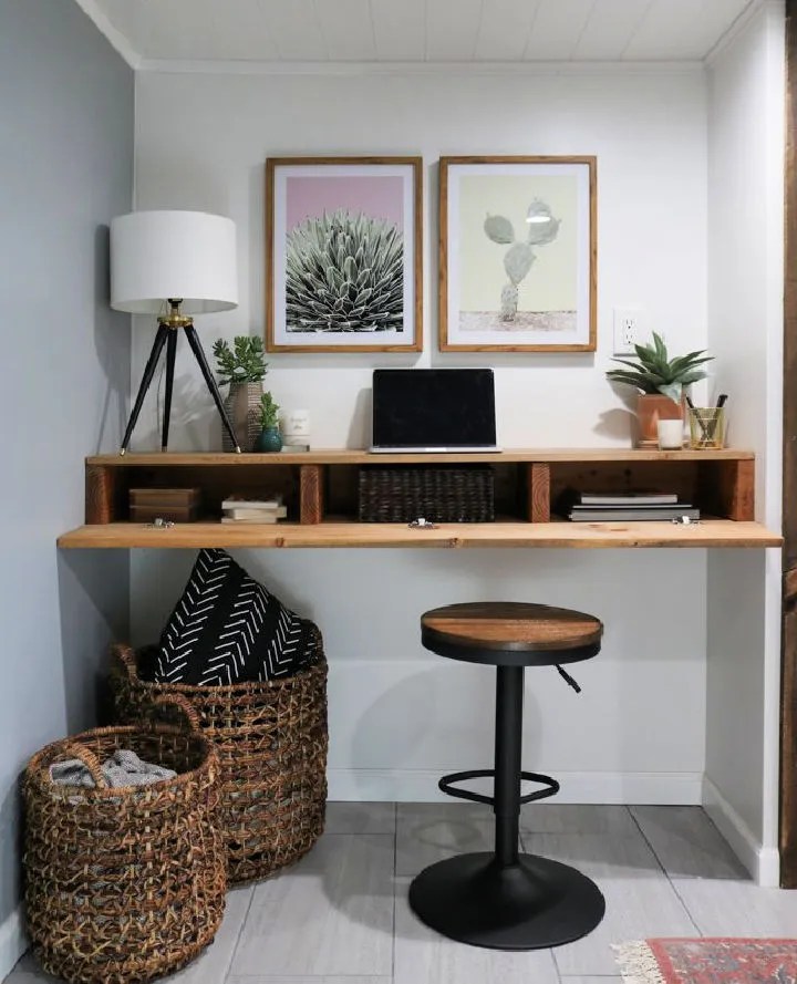 26 Stylish DIY Floating Desk Ideas for Small Spaces