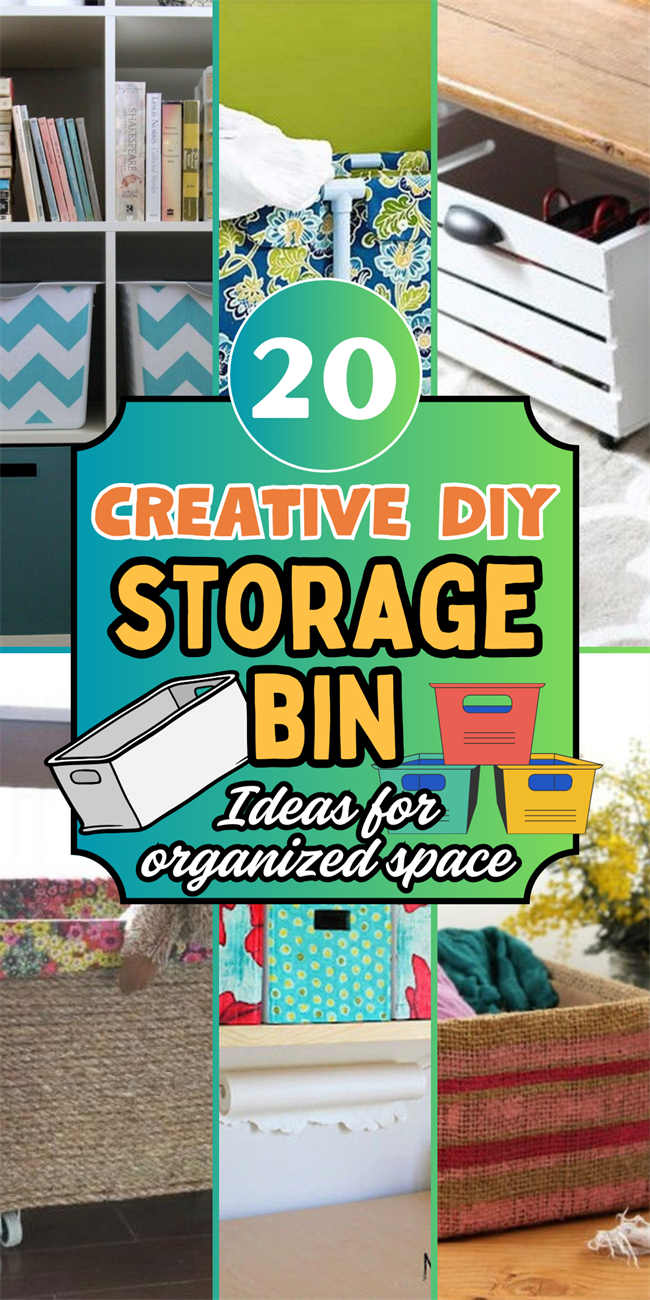 20 Unique DIY Storage Bin Ideas for Organized Spaces