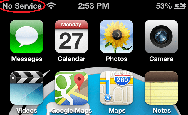 Fix No Service on iPhone 4S, 5, 4 & 3GS After Factory