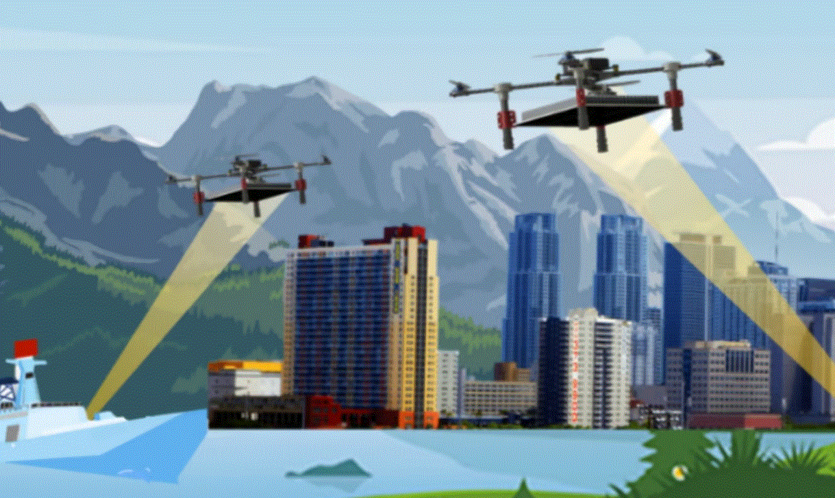 “High energy laser beams can provide drones with infinite propulsion