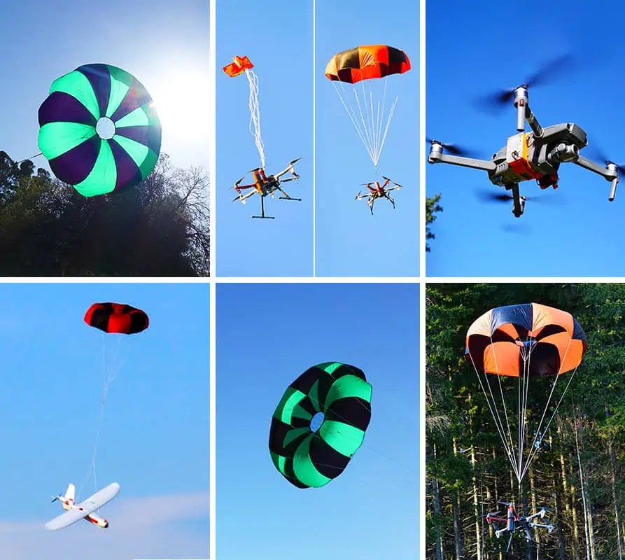 Drone Parachute Recovery for Multirotor, VTOL & Fixed Wing UAV