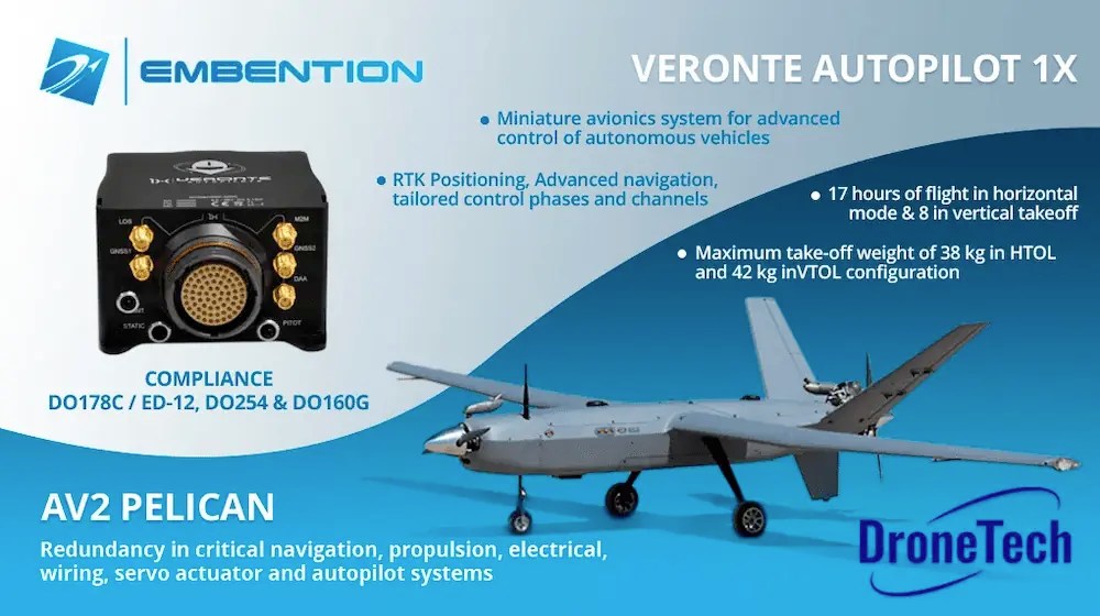 Veronte 1x Autopilot Integrated into VTOL UAV UST