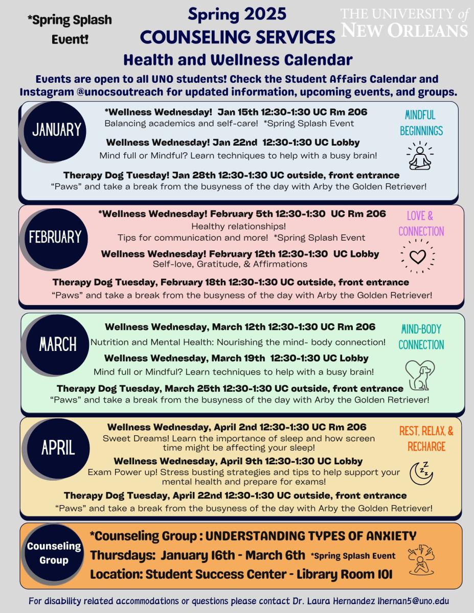 Counseling Services The University of New Orleans Counseling Services The University of New Orleans