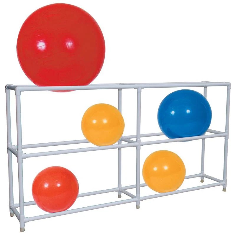 7000 Series PVC Plastic Stationary Therapy Ball Storage Rack UnoClean