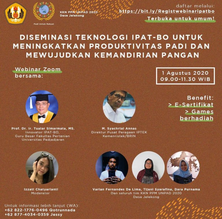 Diseminasi Teknologi IPATBO untuk Meningkatkan Produktivitas Padi dan