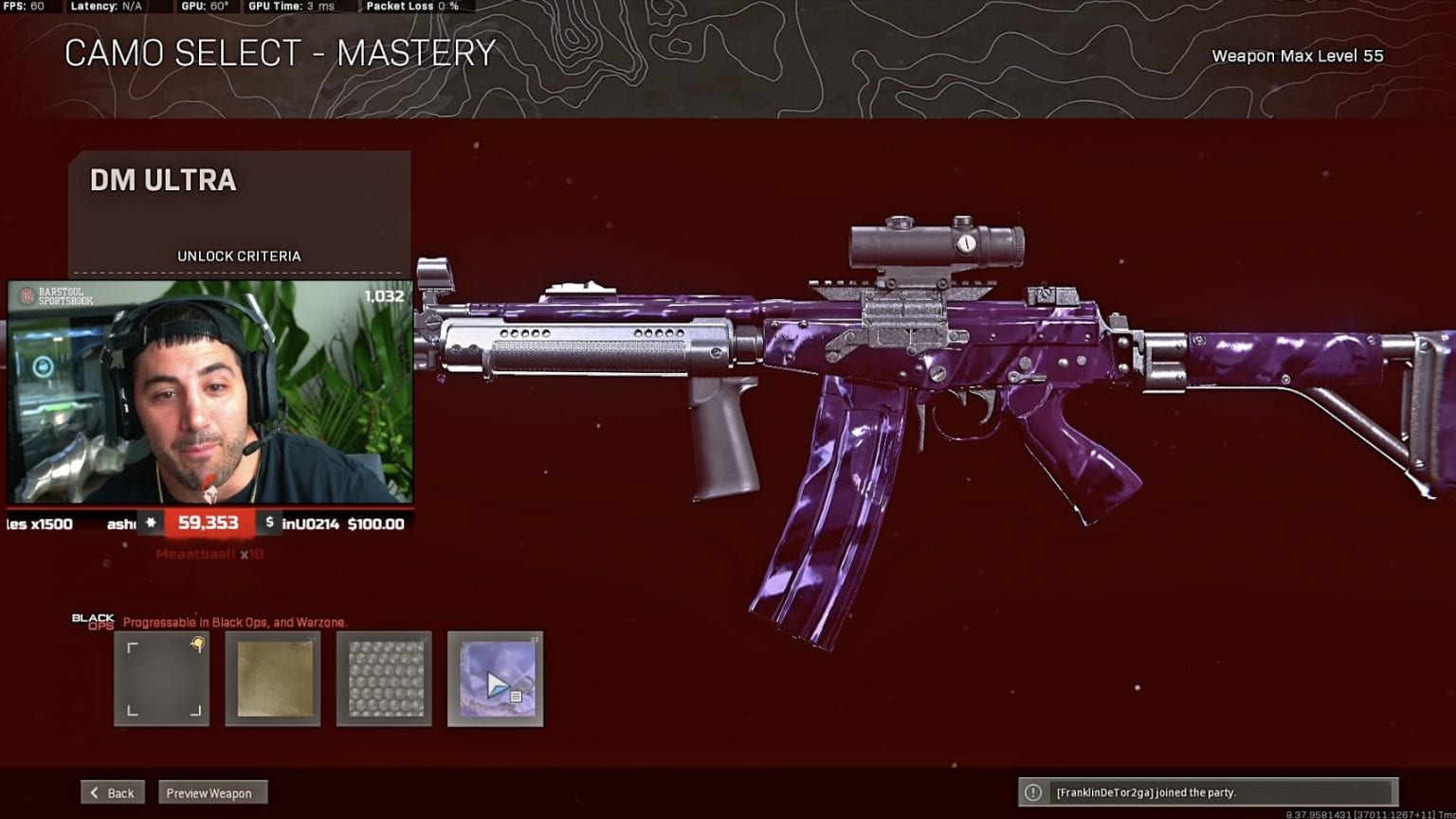 Warzone bug gives players Level 1000 and Dark Matter camo