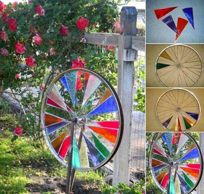 Old Bike Rims Upcycled Upcycle Art