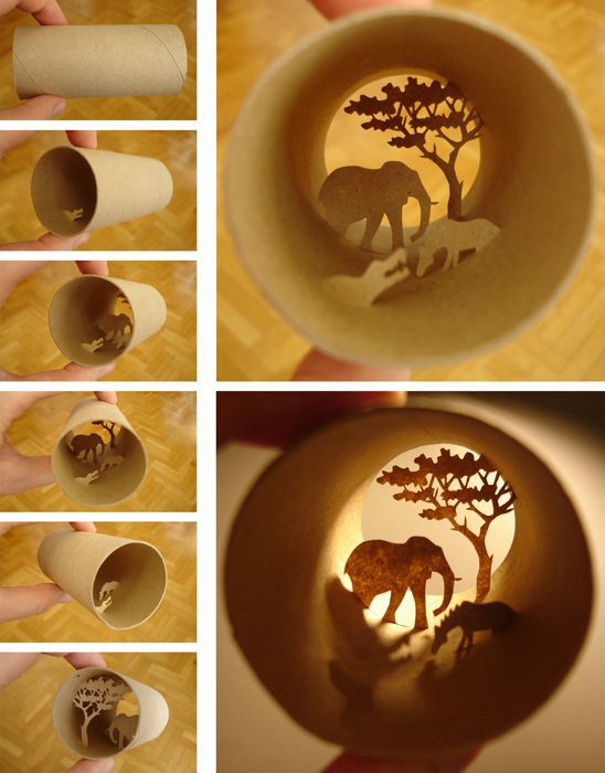 Paper Roll Art Upcycle That
