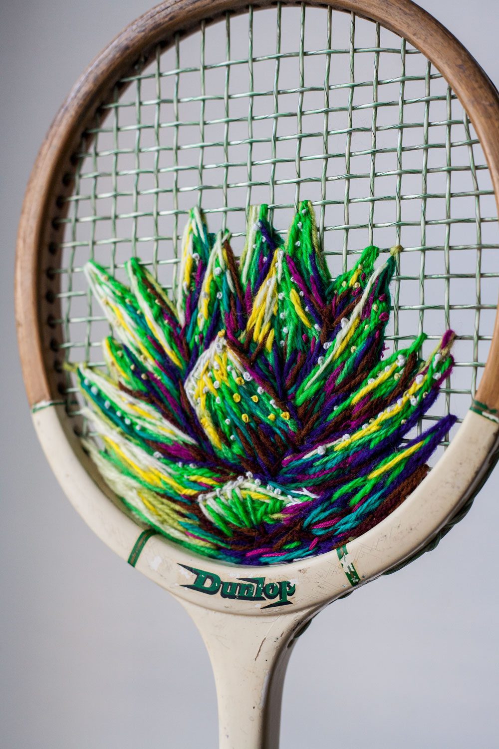 Tennis Racket Art Upcycle That