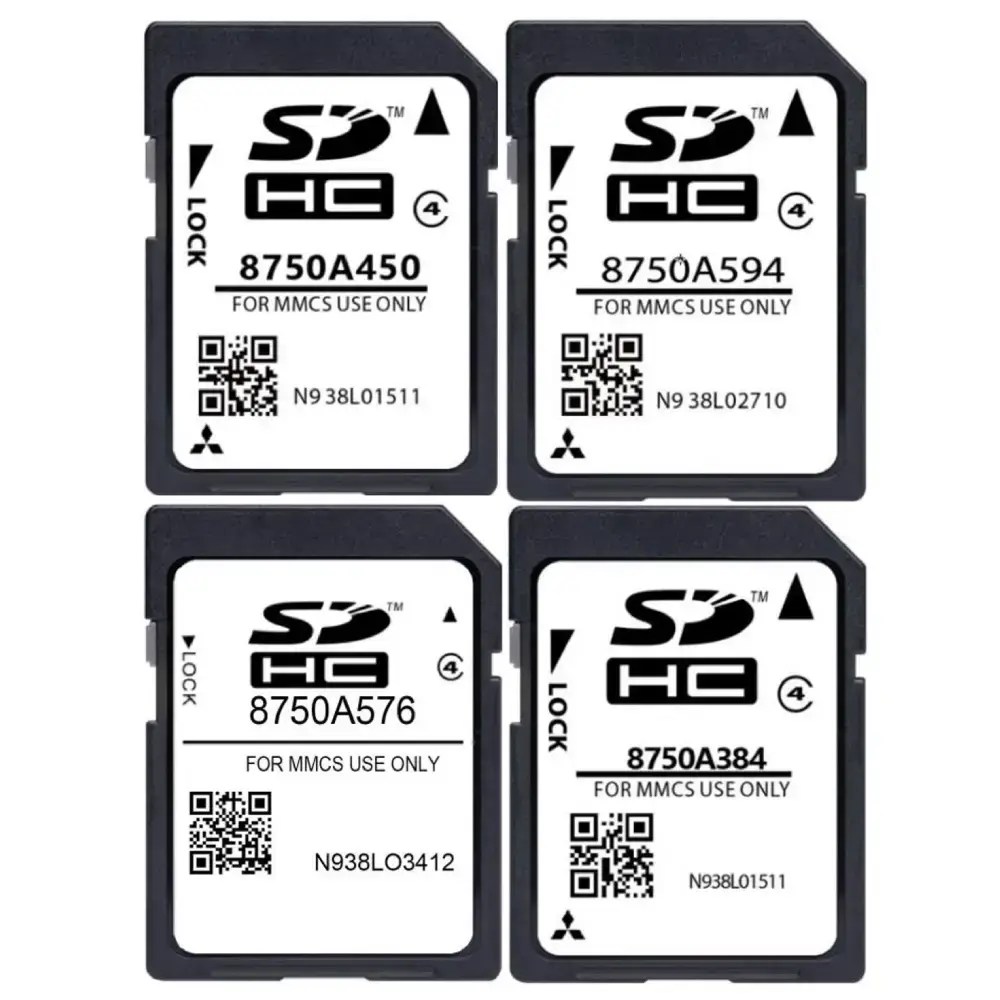 Mitsubishi MMCS Sat Nav Map Update SD Card 2023 UK & Europe Update