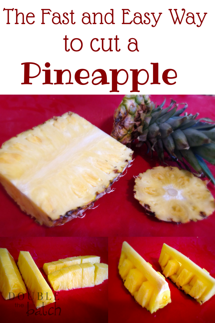 How to cut a pineapple the fast and easy way Uplifting Mayhem