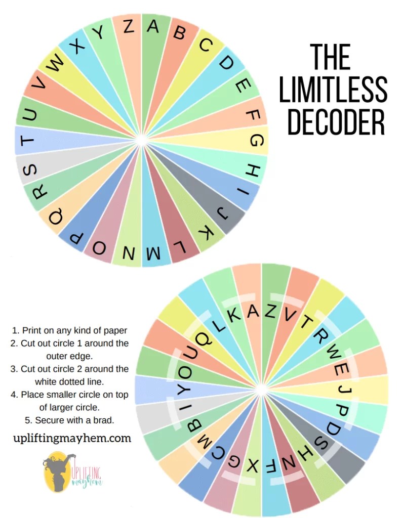 Secret Decoder Wheels To Encourage Writing - Uplifting Mayhem