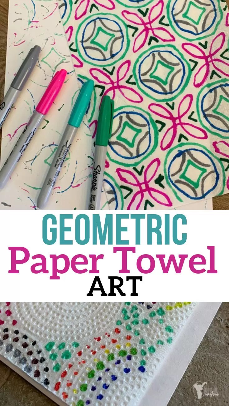 Entertaining Geometric Paper Towel Art Uplifting Mayhem