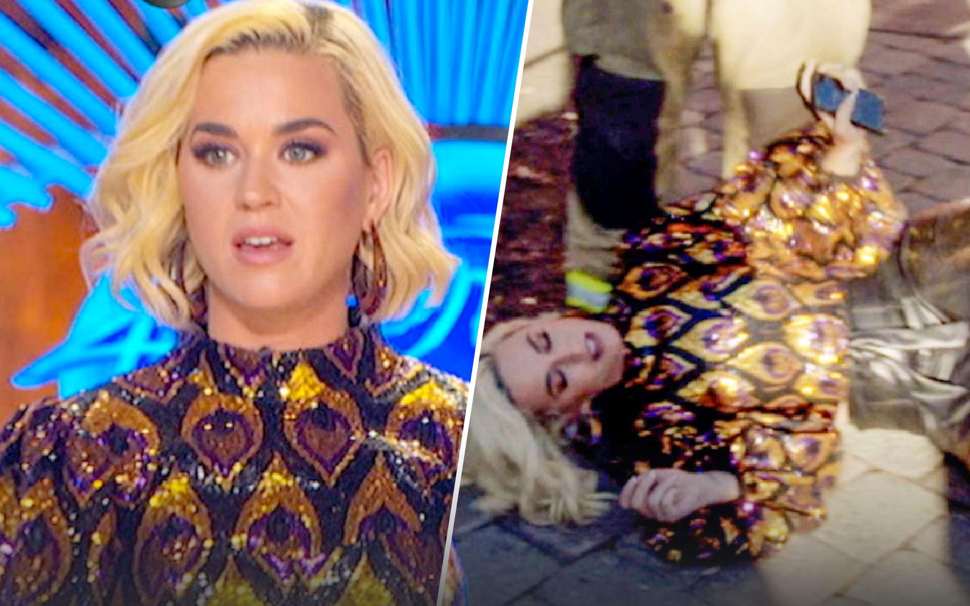 WATCH Katy Perry Collapses After American Idol “Gas Leak” During Show(021)