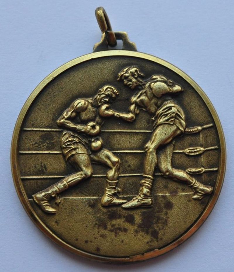 Vintage Boxing Championship Blank Award Medal Bronze eBay