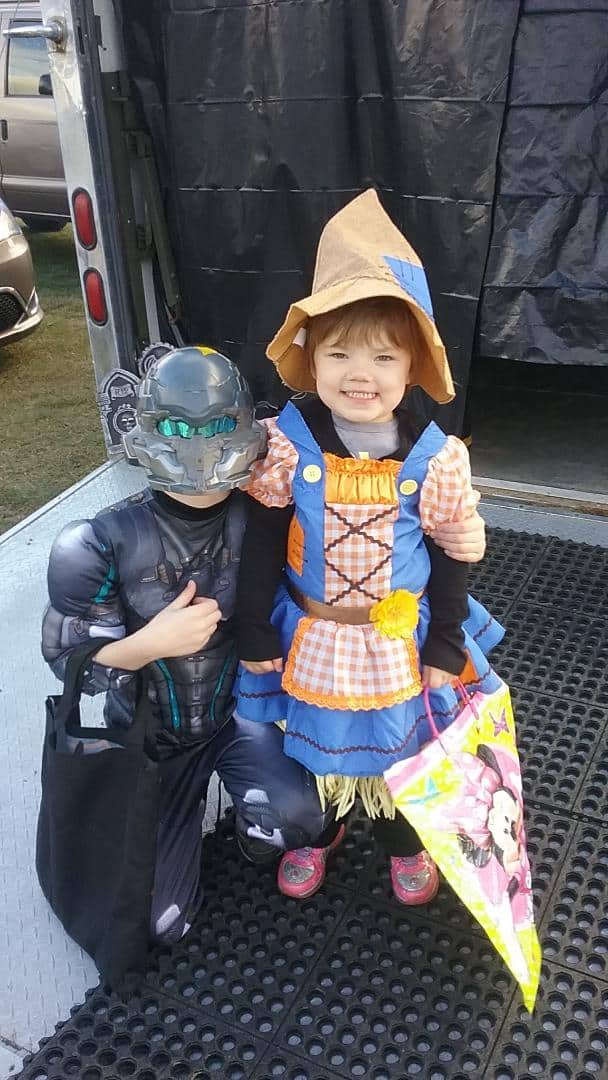 Mostly 'treats' at St. Helen Trunk or Treat