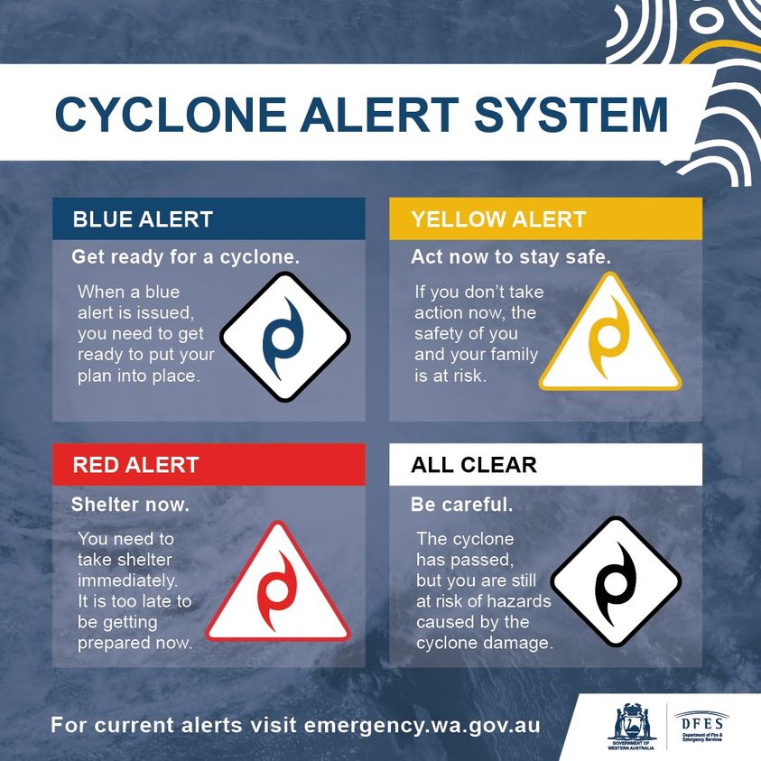 News Story Two Weather Alerts 10 April Cyclone Blue Alert & Storm