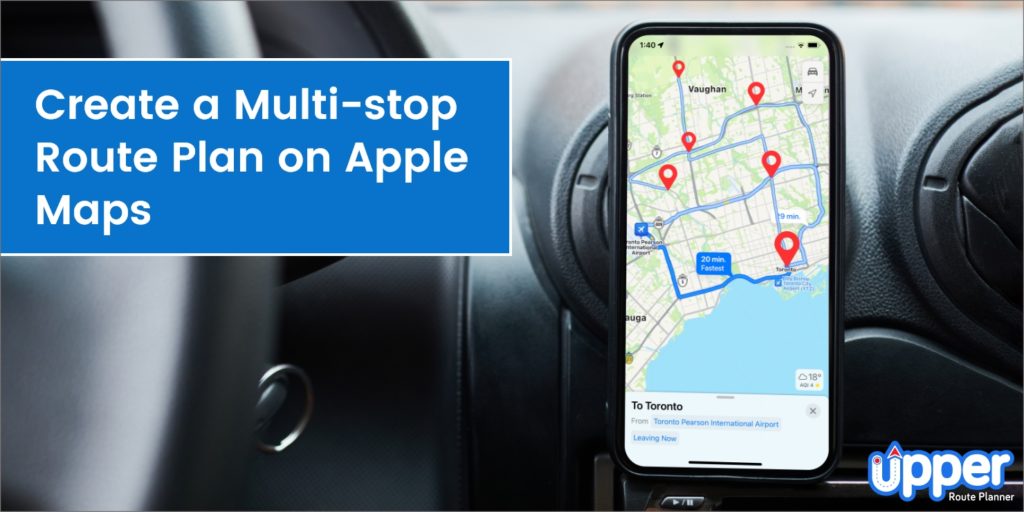 How to Create Multiple stops Apple Maps Itinerary on iPhone