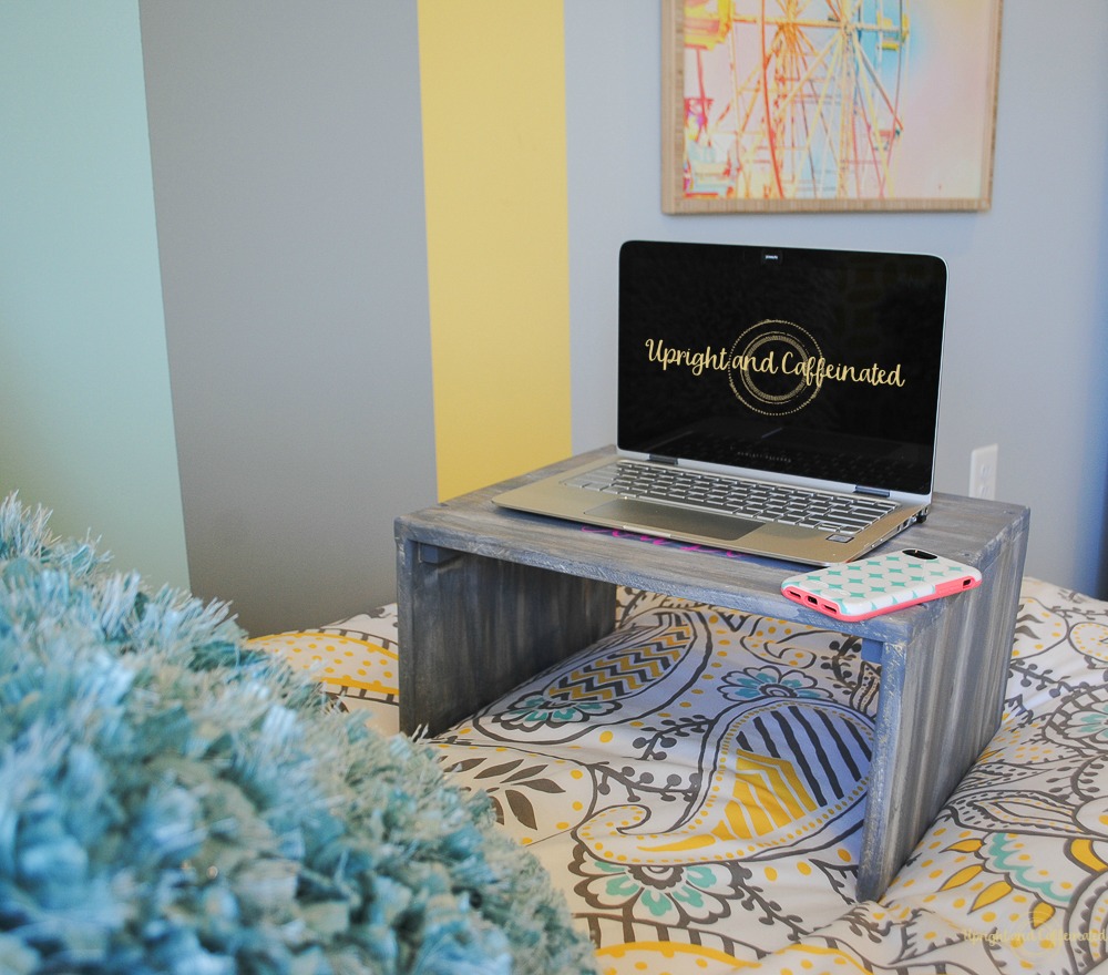 DIY Laptop TableMust Have for Every Dorm Room Upright