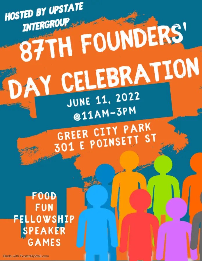 Founder's Day Celebration Upstate Intergroup