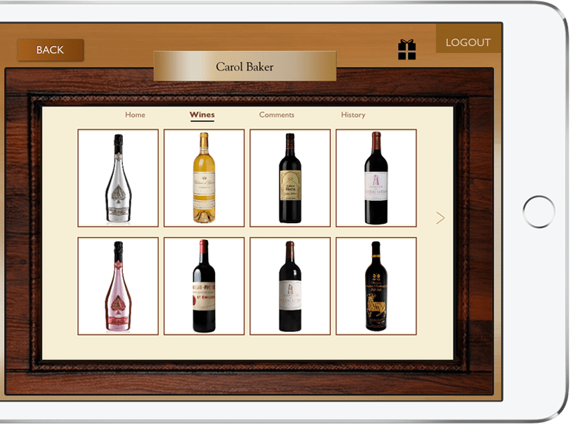 Virtual Wine Locker Program iPad App Social Media for Wine Lovers