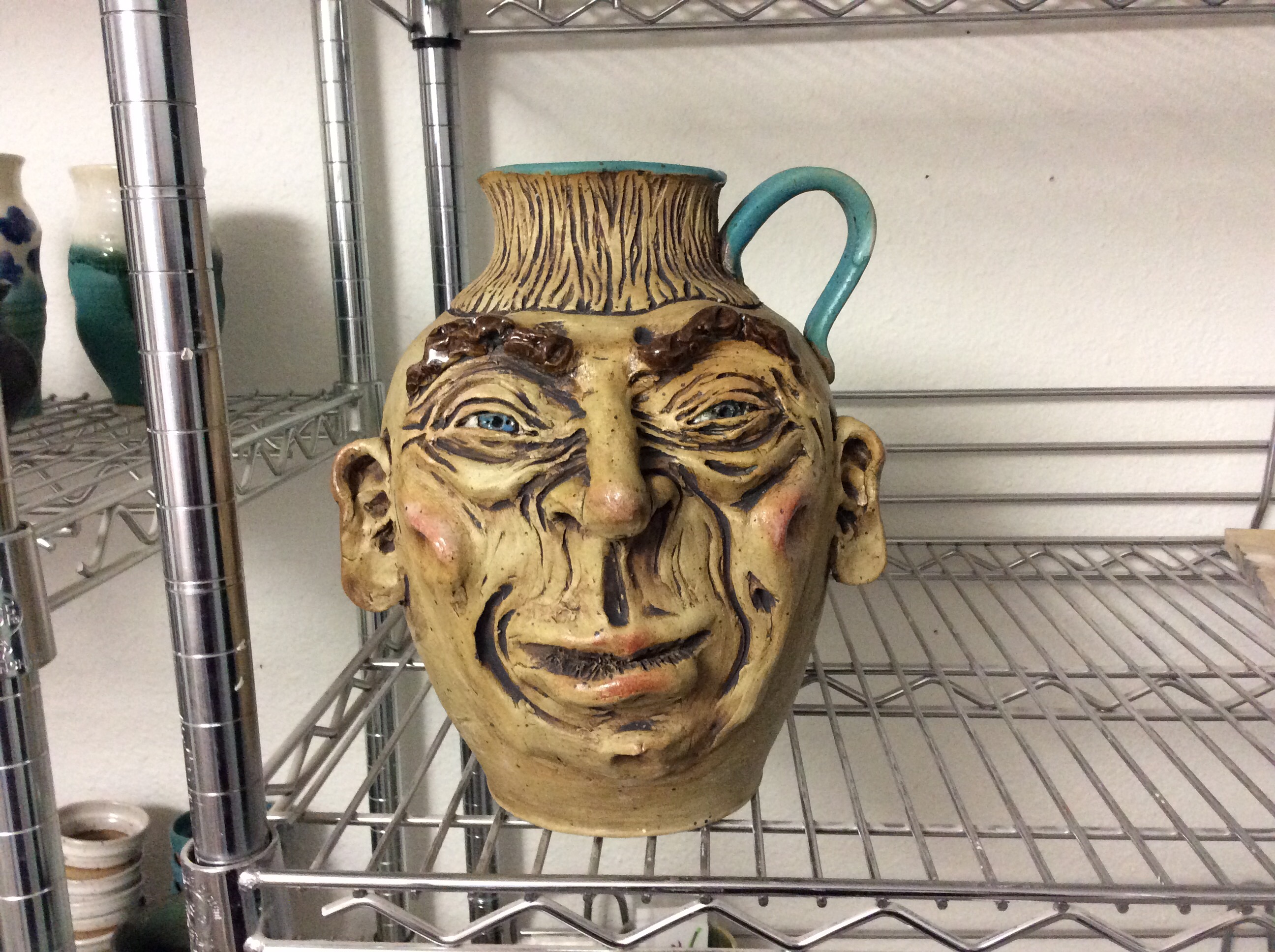 Face Jug Urban Art Coop Pottery