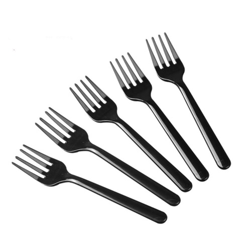 Plastic Forks Black Disposable 100/Pk. UrbanGroc