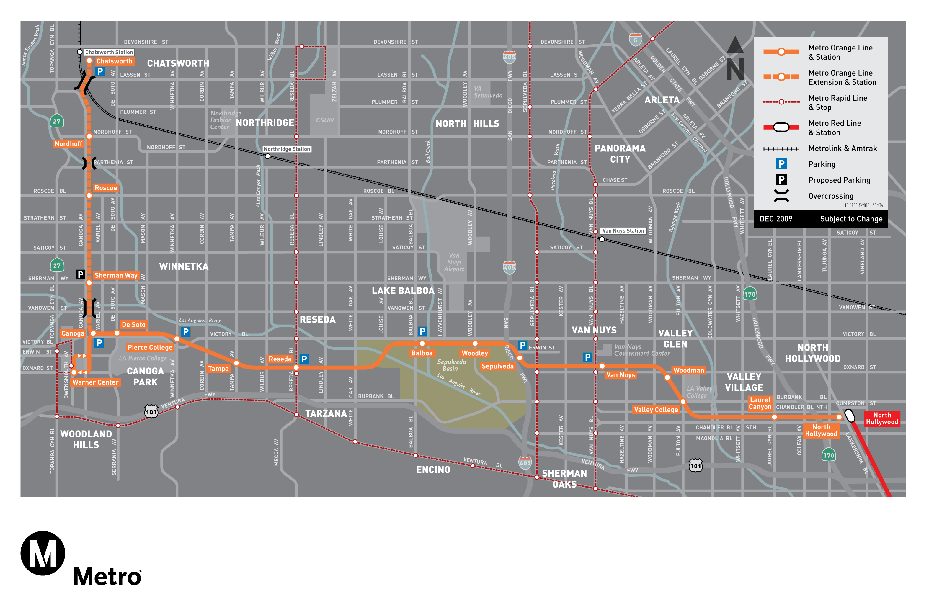 Orange Line Metro Los Angeles Map LEED Construction Waste Management Green Recycling Methods Urban