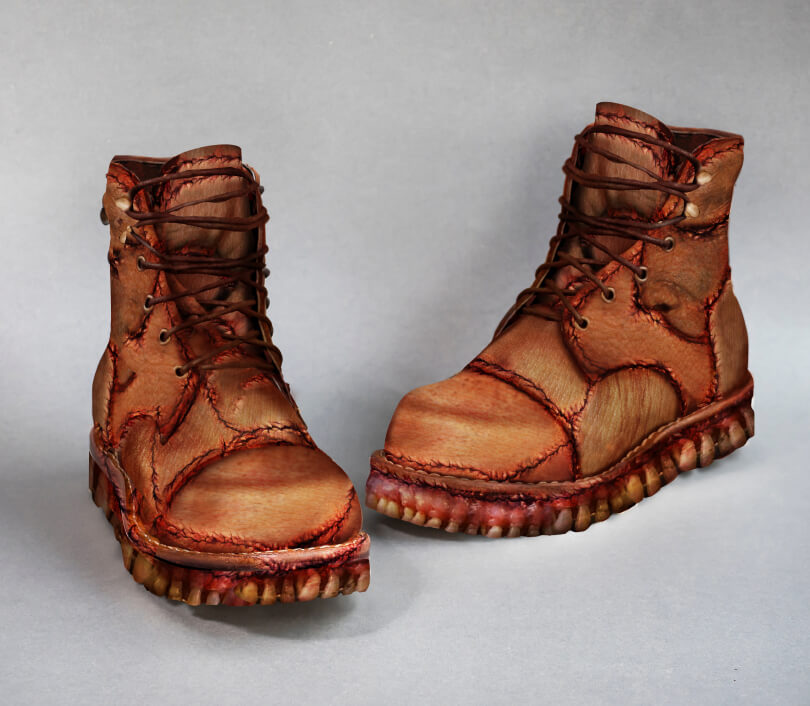 Meg Boot Handcrafted Human Leather Boots Urban Outraged