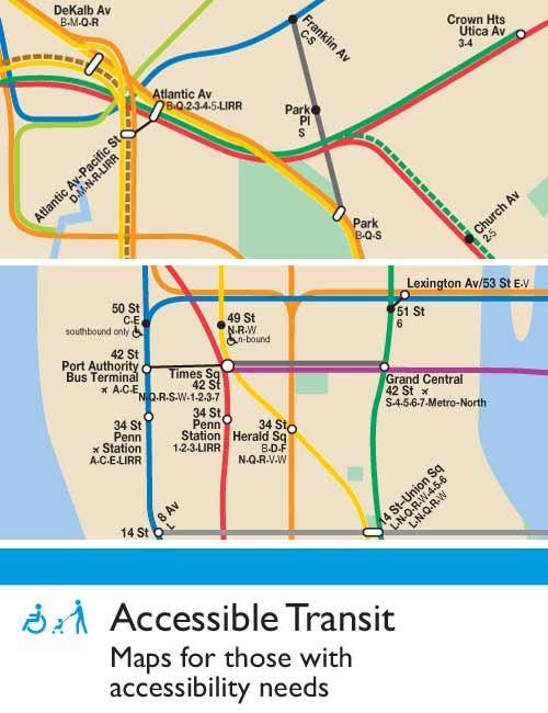 Accessible Subway Map Nyc Accessible Transit New York City Subway urbnblog