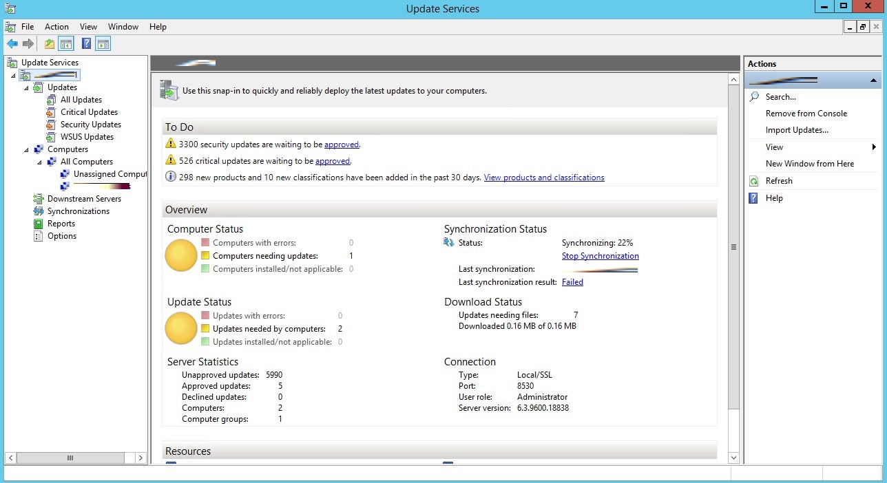 wsusinitialsync Up & Running Technologies, Tech How To's
