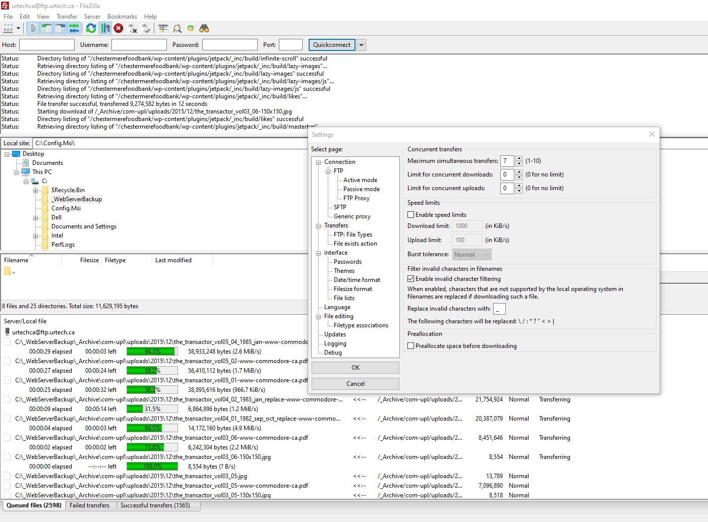 SOLVED What is The Optimal Number of Simultaneous Transfers on an FTP
