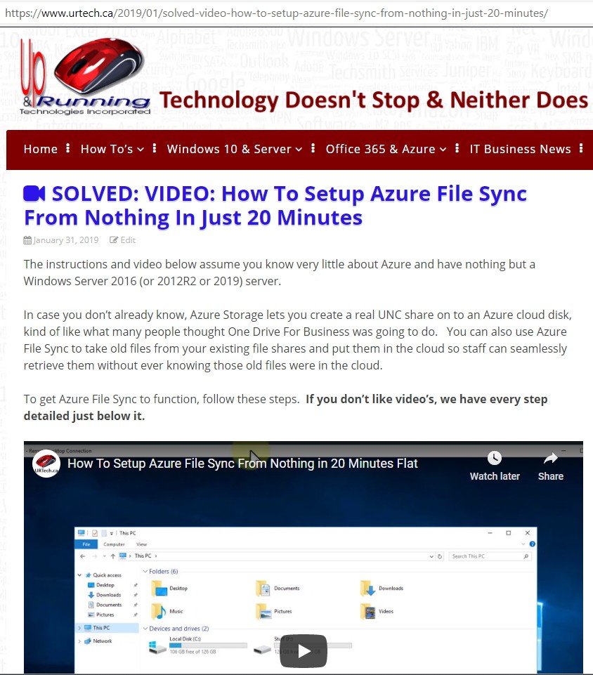 SOLVED VIDEO Setup a File Share in the Microsoft Azure Cloud Map a