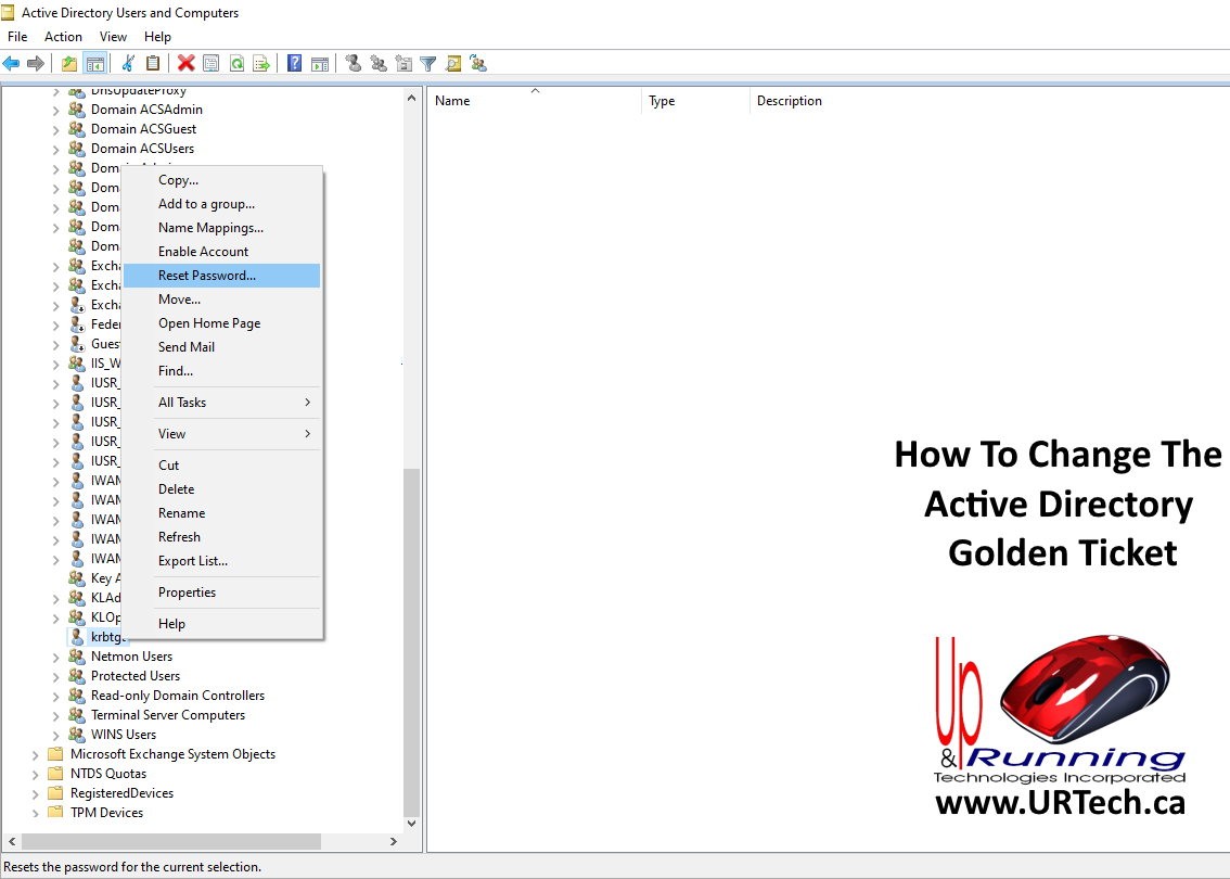 Solved What Is An Active Directory Kerberos Golden Ticket How Can It Be Easily Reset Up Running Technologies Tech How To S Solved What Is An Active Directory Kerberos Golden Ticket How Can It Be Easily Reset Up Running Technologies Tech How To S