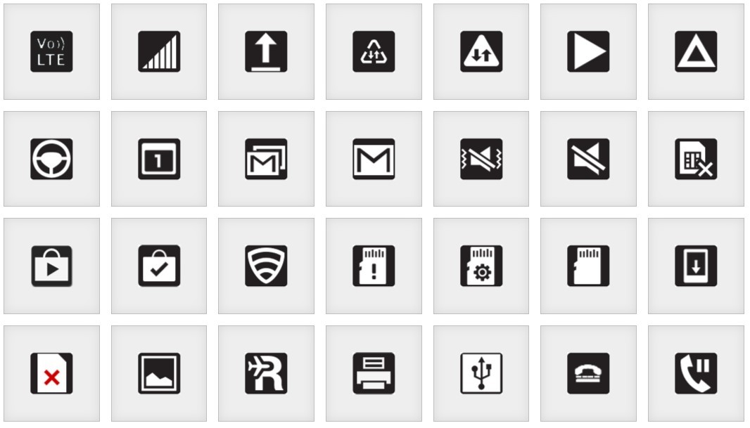 Android Status Bar Icons, 58 OFF