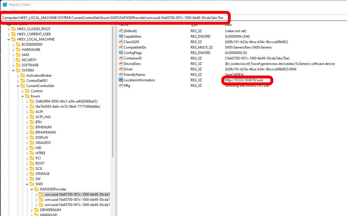 SOLVED How To Get The IP Address of a WSD Port Monitor Up & Running