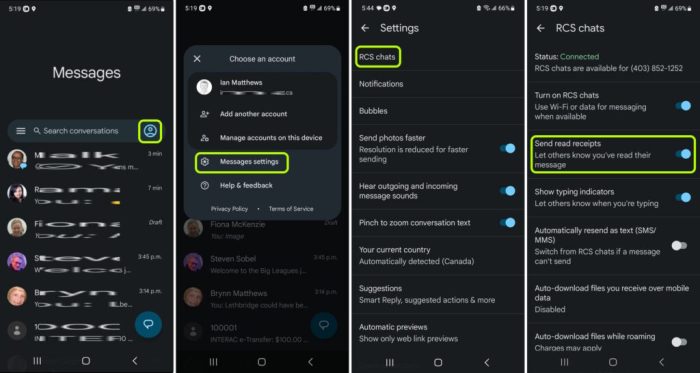 How to turn off read receipts - maniagse Can android users turn off read receipts