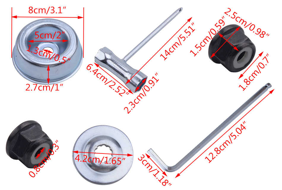 Strimmer Brushcutter Metal Blade Fixing Kit Fit For Stihl FS40C FS55R
