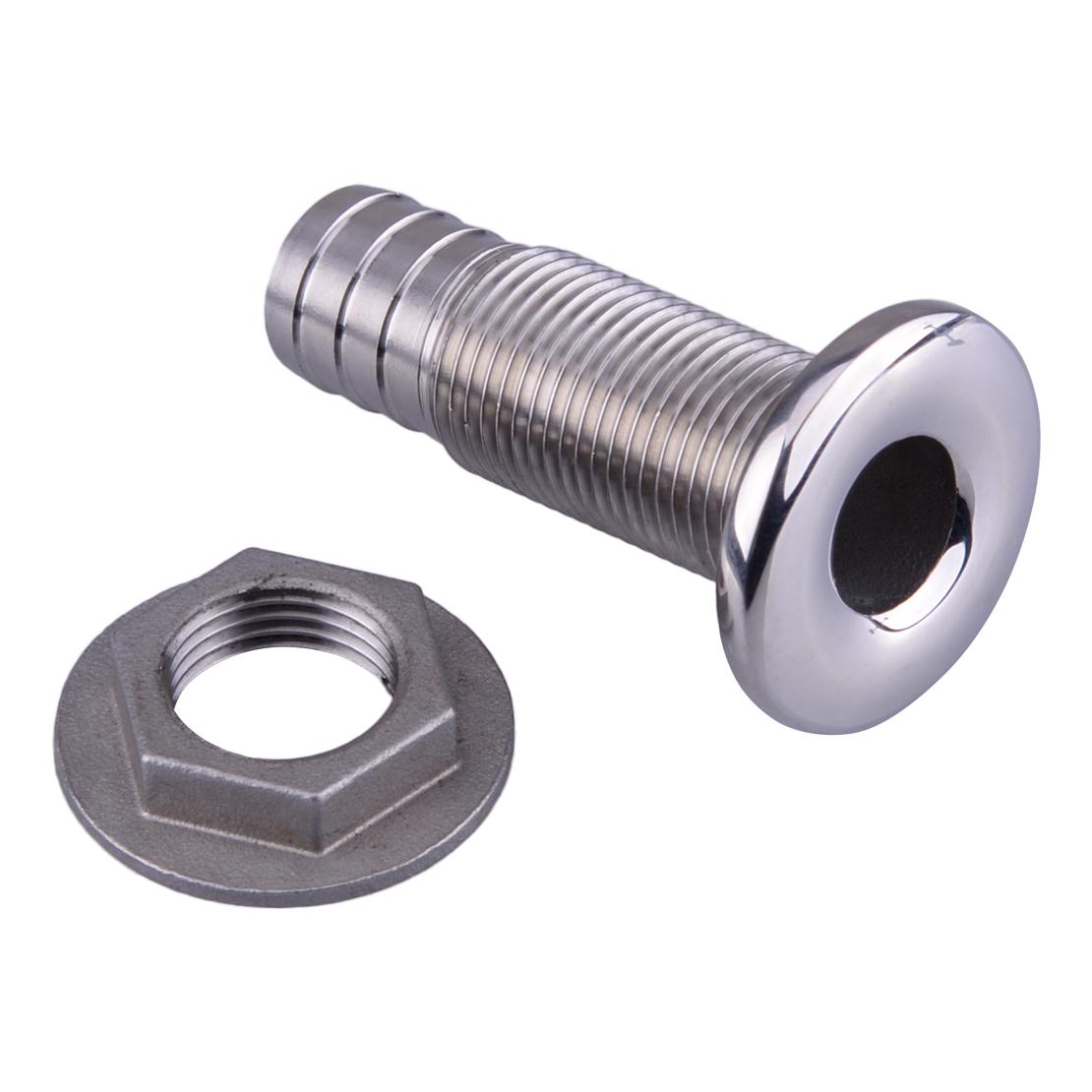 1/2" Boat Thru Hull Drain Fitting Pipe W/ Scupper Marine Yacht