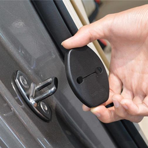 Car Door Striker Cover Lock Protector Antirust Case for Peugeot 407 207