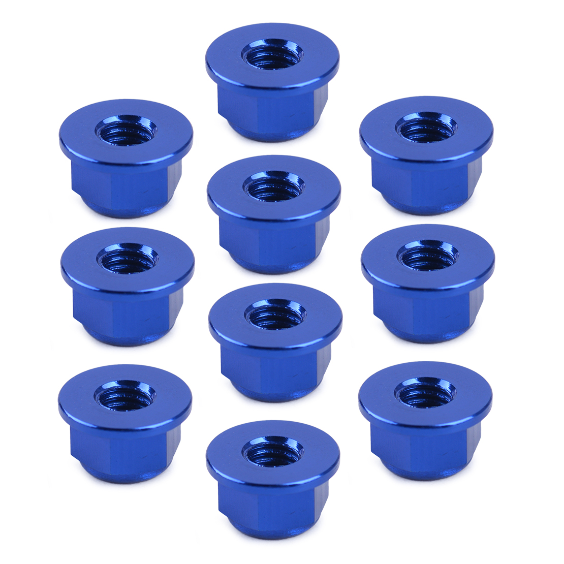 10pcs M4 4mm Aluminum AntiLoose Wheel Rim Lock Nuts for 1/10 RC Car EP